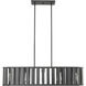 Stella 5 Light 38.63 inch Matte Black Chandelier Ceiling Light